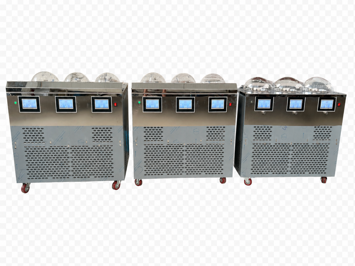 Triple Cylinder Gelato Machine